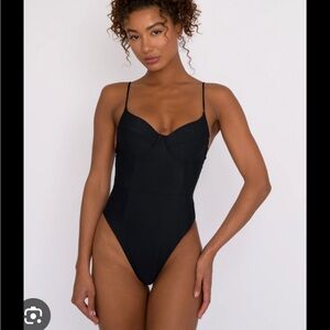 Skatie Black Women's One Piece Swimsuit